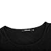 OThread & Co. Women's Long Sleeve T-Shirt Scoop Neck Basic Layer Stretchy Shirts (Large, Black)
