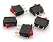 AC 15A/250V 20A/125V 3 Pin 2 Position Red Light Illuminated On Off SPST Boat Rocker Switch x 5 Pcs
