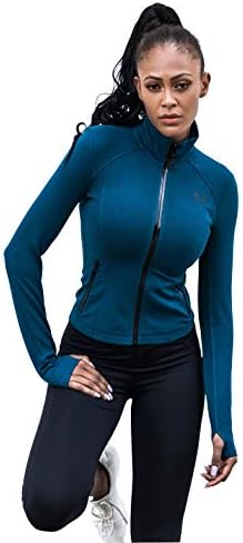 FIRM ABS Women's Slim Fit Athletic Full Zip Workout Jacket