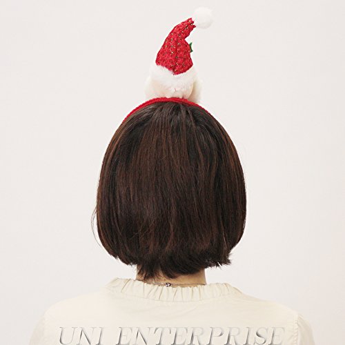 Patymo -- Red Headband with Santa Claus Piece - Image 5