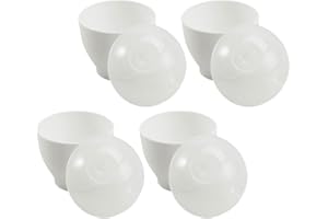 OSALADI 4pcs Microwave Egg Cooker Cups Mini Poacher Egg Maker Kitchen Accessory for Quick Healthy Breakfast