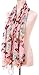 Demarkt Chiffon Chic Rose Butterfly Print Chic Elegant Scarf (Pink)