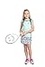 Street Tennis Club Girls Tennis Dress & Golf Outfit, Athletic Skirts Dress with Built-in Shorts - Girls Active Golf and Tennis Clothes Beach Glass/Aqua Large (9-10 Years)