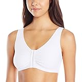 Amoena Women's Frances Front-Closure Leisure Bra,White,X-Large C/D (44/46)