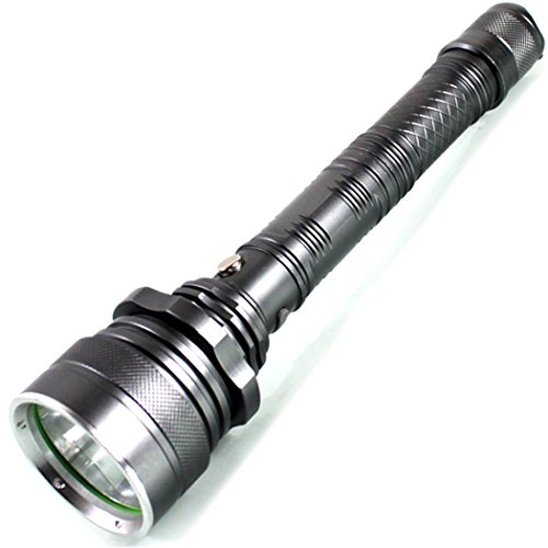 Red Dandelion Waterproof Self-Defense LED Aluminum Alloy High Brightness Emergency Top Quality Long Shots Large Flashlight