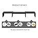 DEVAISE Dual Monitor Stand Riser with Adjustable Length, 3 Shelf Multifunctional Desktop Storage Organizerthumb 4