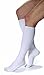 JOBST 110450 Athletic Knee 8-15 Closed Toe Sock, White, Medium