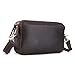 TIDING Leather Crossbody Shoulder Messenger Bag Vintage Handbag Organizer Wallet Purse Fits 7.9