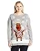 Notations Women's Plus Size Happy Rudolph Ugly Christmas Sweater with 3D Nose