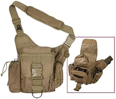US Military USMC MOLLE Tactical Shoulder Side Waist Hip Bag Coyote Tan Brown