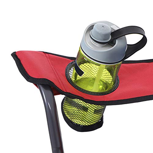 SONGMICS Campingstoel, inklapbaar, klapstoel, comfortabel met schuim beklede zitting, met flessenhouder, hoog belastbaar… - Image 7
