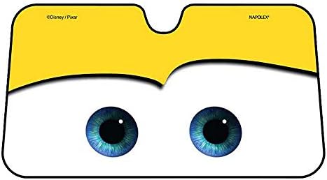 GST Car Windshield Sunscreen Sun Visor Car Sunshade Car Accessories Big Eyes Suitable for Most Cars (130 * 70CM),Yellow