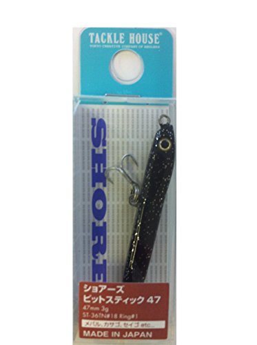 タックルハウス(TackleHouse) ミノー ショアーズ ピットステック 47mm 3g ブラック・ラメの商品画像