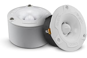 DS18 NXL-T1 Marine 1” VC Waterproof Aluminum Bullet Tweeter 240W Max, 4 Ohms, Built in Crossover - Great for Boats, Motorsports, Motorcycle ATV UTV (2 Water Resistant Speakers)