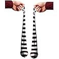 Zeekio Kids Sock Poi - 22" Length - Quality Stretch Material POI with Bean Bags (Black and White Stripes)