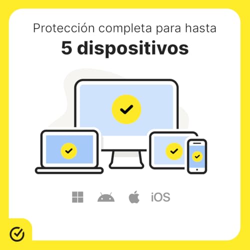 Norton 360 Deluxe - Software Antivirus para 5 Dispositivos con VPN, Copia de Seguridad de 50GB para PC, Control Parental y más [Windows, MacOS, Android, iOS] [Edición de América Latina y Caribe]