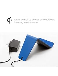 Tylt VU   cargador inalámbrico para todos los teléfonos Qi, Azul