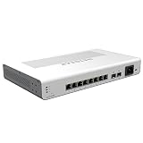 NETGEAR 10-Port Gigabit Ethernet Insight Managed Smart Cloud PoE Switch (GC510P) - with 8 x PoE+ @ 134W, 2 x 1G SFP, Desktop/Rackmount