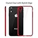 TORRAS Clear iPhone XR Case, Ultra Thin Slim Fit Soft Silicone TPU Protective Cover Cases Compatible with iPhone XR, Red