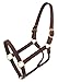 Tough 1 Royal King Leather Track Halter, Brown, Horse