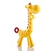 Giraffe Baby Teether Toy | Natural & Organic BPA-Free Silicone | Textured Infant Teething Relief | Freezable and Dishwasher-Safe | Cute Chew Toys for Boys, Girls, Babies, Toddlers, Newborn