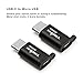 TriLink USB C to Micro USB Adapter 3 Pack[Anti-Lost Keychain] Type C Convert for Samsung Galaxy S8 Plus, Moto Z Force, LG G5 G6 V20, Nexus 5X 6P, HTC 950, OnePlus 2 3 3T, Google Pixel and More(Black)