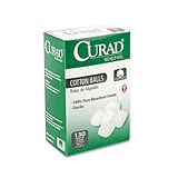 CURAD CUR110163 Sterile Cotton Balls, 1