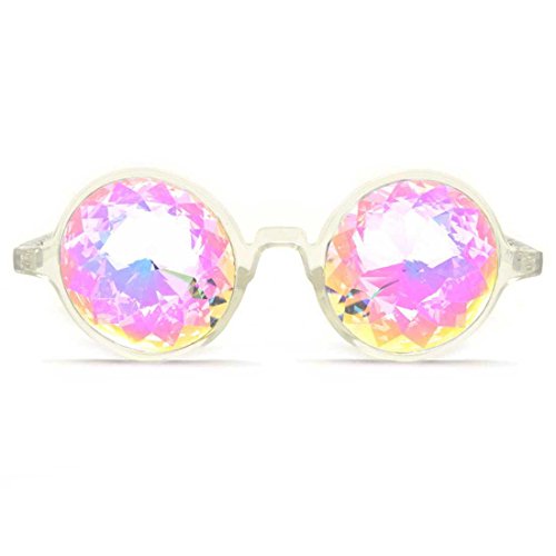 GloFX Clear Kaleidoscope Glasses- Rainbow