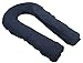 Moonlight Slumber Comfort-U Full Body Pillow Cover, Navy Plush (Pillow Not Included) - Washable, Removable, Zip-Off