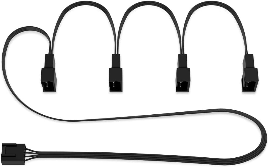ARCTIC 4-Pin PWM Fan Splitter PST Extension Cable 700mm Black