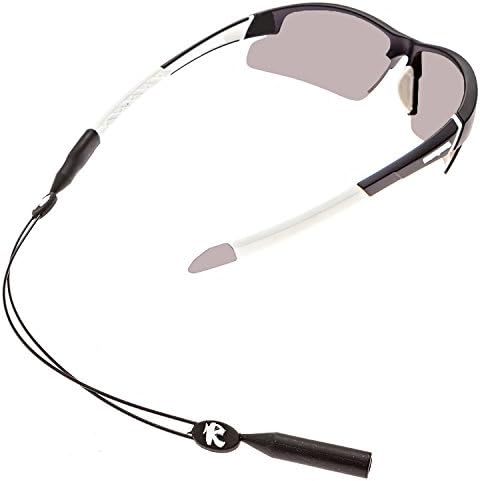 MOKE Adjustable Sunglass Retainer - Sunglass strap- No Tail Eyewear Holder Strap - Eyewear Retainer,-2 Pack （Black）