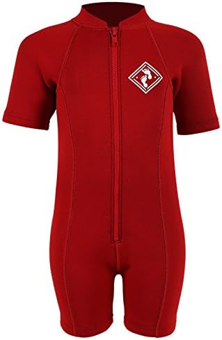 Aquatica Baby Toddler Wetsuit First Wetsuit Full Neoprene (XS, Red)