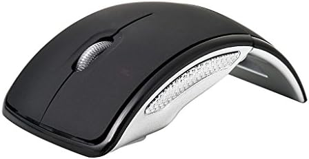 DFS Folding Mini Slim Wireless Mouse 2.4GHz Arc Optical with USB Receiver Suitable for Laptop, PC, Computer, Desktop, Notebook (Festive Offer: Free Card Mobile Holder)(Colors May Vary)