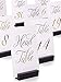 Gorgeous Wedding Table Numbers - Elegant Double Sided Gold Foil Lettering with Head Table Card - 4 x 6 inches and Numbered 1-30 - Perfect for Weddings and Events