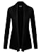 Because I Love You Women Open Front Long Sleeve Collar Classic Knit Cardigan