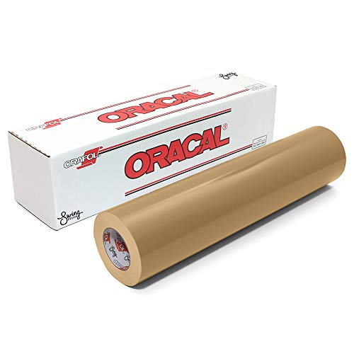Oracal 651 Glossy Permanent Vinyl 12 Inch x 6 Feet - Light Brown
