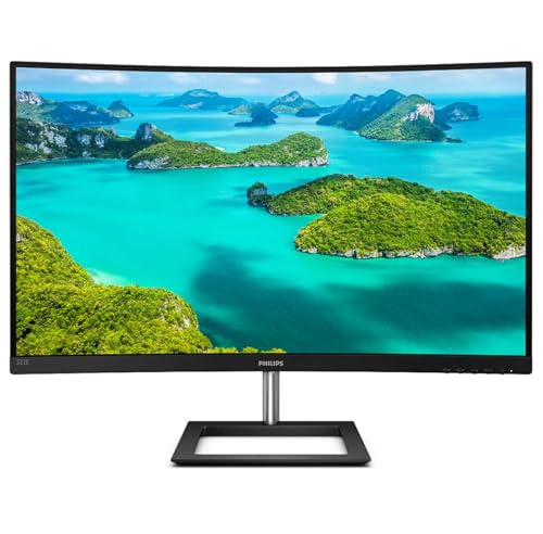 Monitors 322E1C/00-32"" Curved1500R, Full HD, 75Hz, VA, FreeSync (1920x1080, D-Sub, HDMI 1x1.4, Displayport 1x1.2)"