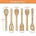 Utensil Set Wooden Cooking Spoons of Bamboo Kitchen Utensil Set Cooking Spatulas Nonstick Pan and Cookware Tuners Non-stick,Spoon, Pasta Server, Spatula