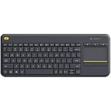 Logitech K400 920-007119 Plus Wireless Touch Keyboard with Keyboard for TV Connected Computer