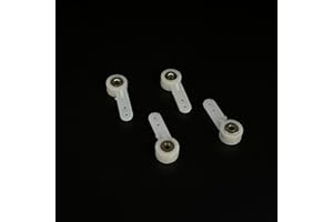 URIMPAVIDO 4PCS RC Airplane Landing Gear Front Wheel Steering Arm Nylon Servo Suspension Arm for RC Plane Helicopter Aircraft DIY Model Plane Parts (3.1mm Hole)