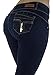 Style M947 – Colombian Design, Mid Waist, Butt Lift, Skinny Jeans in Dark Blue Size 7