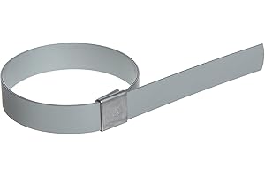 BAND-IT CP0799 5/8" Wide x 0.025" Thick 1-3/4" Diameter, Galvanized Carbon Steel Center Punch Clamp (100 Per Box)
