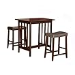 Homelegance Scottsdale 3-Piece Counter Table and Stools, Cherry
