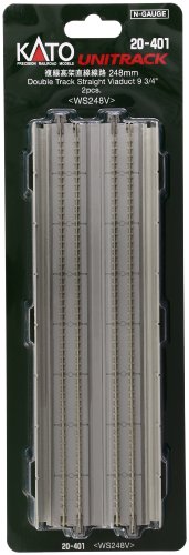 N 248mm 9-3/4" Straight Dbl Viaduct, Concrete (2)