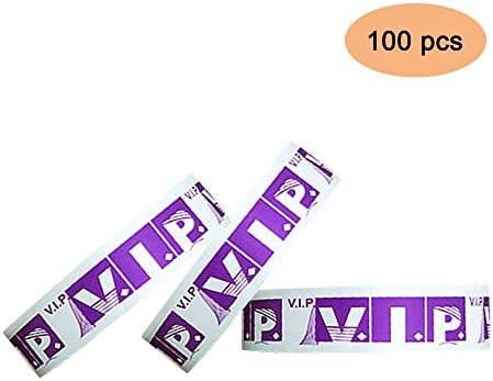 Vitalite Perfect Waterproof Tyvek Wristbands,3/4 VIP Purple Dupont Paper Wristband 100 Count-for Event