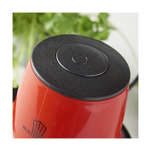 MisterChef-Red-Mini-Chopper-Mini-Food-Processor-3-bi-Level-Blades-Energy-Saver-200W-with-Turbo-15L-Food-Capacity-Glass-Bowl-2-Year-Warranty-Metallic-Red MisterChef® Red Mini Chopper Mini Food Processor 3 bi-Level Blades - Energy Saver 200W with Turbo - 1.5L Food Capacity…