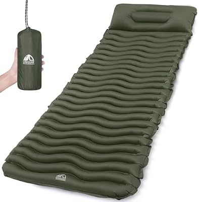 Matelas Camping Gonflable 1 Place Ultraléger Résistant à l'eau