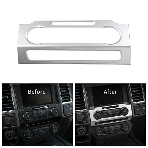 Chrome Central Control Volume Panel Decorative Trim for Ford F150 2015 2016 2017