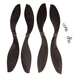 Waterwood 1047 10X4.7 Inch Carbon Fiber CW/CCW Blade Props Blade for QuadCoptor 2 Pairs Quadcopter Propeller 10X4.7