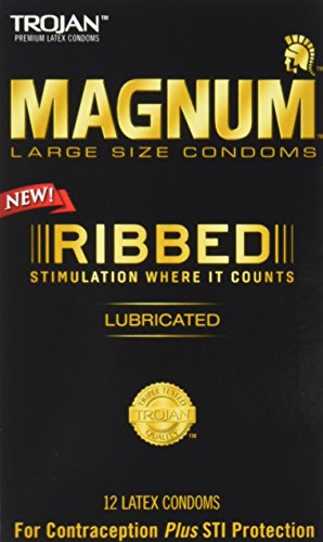 UPC 022600642152, Trojan Magnum Ribbed Lubricated Condoms, 12 Count